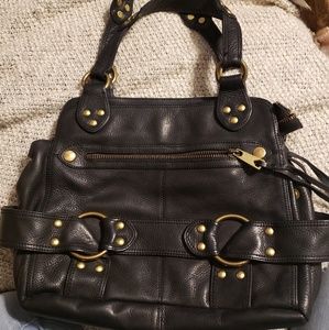 Banana Republic black leather purse